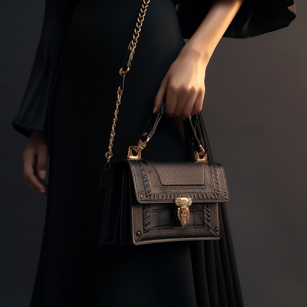 flayr__model_holding_black_bag_with_gold_details_high_detailed__224cb419-52ad-4e5c-a720-0b96ee068d79